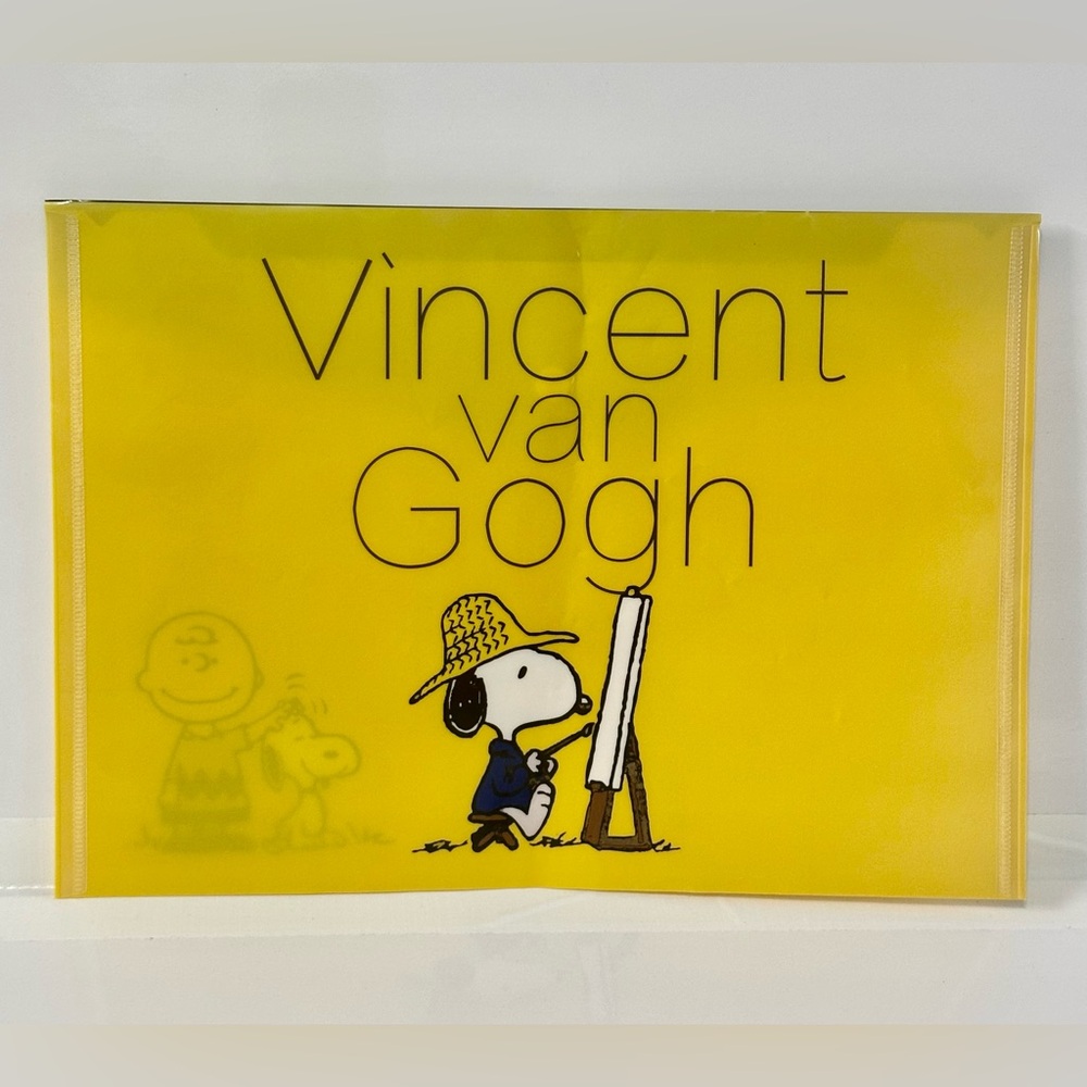 Vincent van Gogh Yellow Art Folder / Snoopy